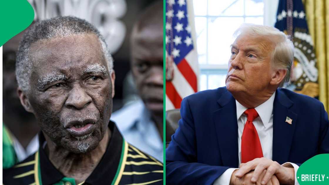 President Donald Trump's received criticism from former president Thabo Mbeki