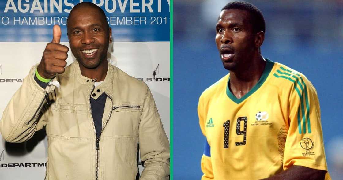 Former Bafana captain Lucas Radebe showed off his acting skills in a viral video. Former Bafana captain Lucas Radebe showed off his acting skills in a viral video.