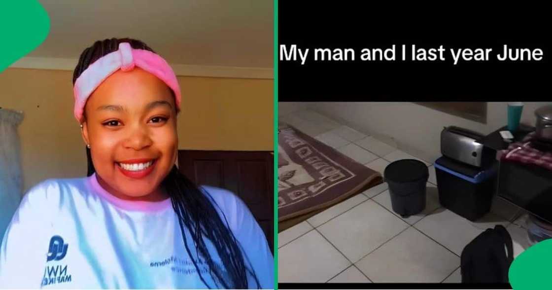 Woman shares her home's glow-up. Woman shares her home's glow-up.