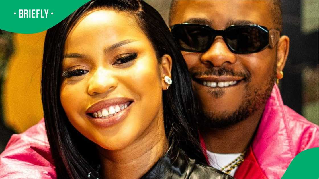 Anele Zondo and L-Tido shared a kiss on his podcast.