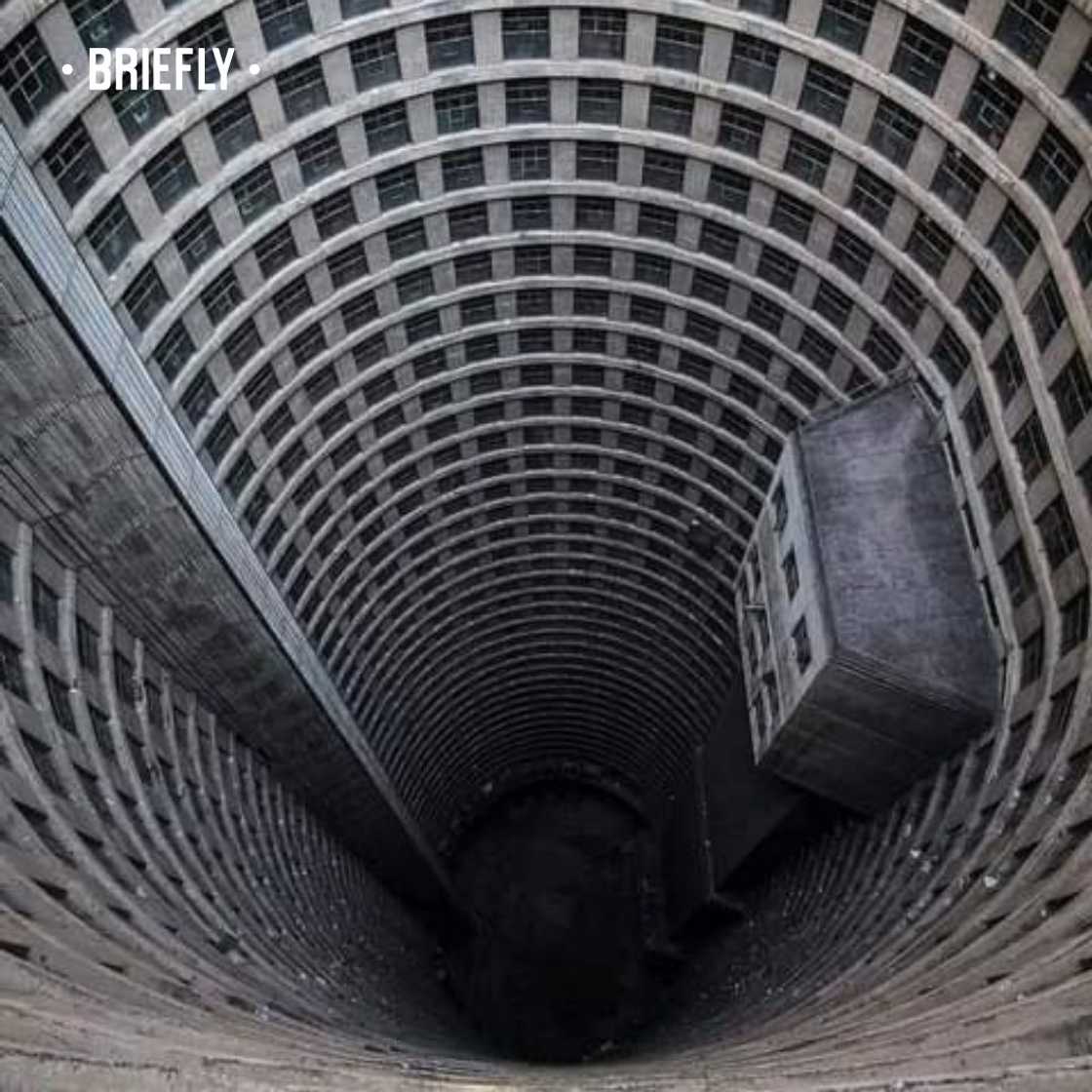 The inside of Ponte Tower.