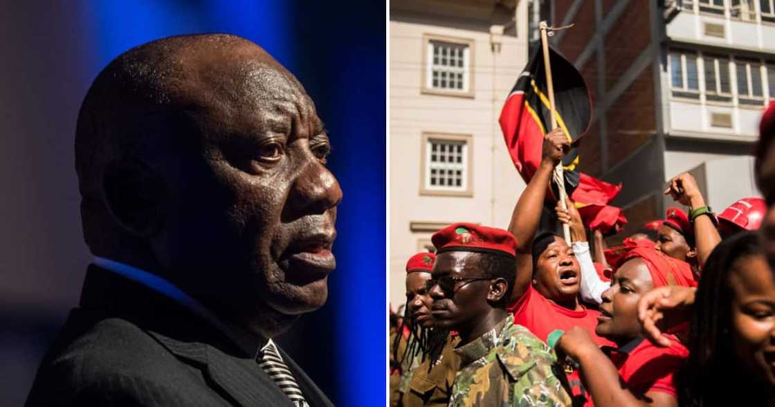 President Cyril Ramaphosa responded to Julius Malema's national shutdown threats President Cyril Ramaphosa responded to Julius Malema's national shutdown threats