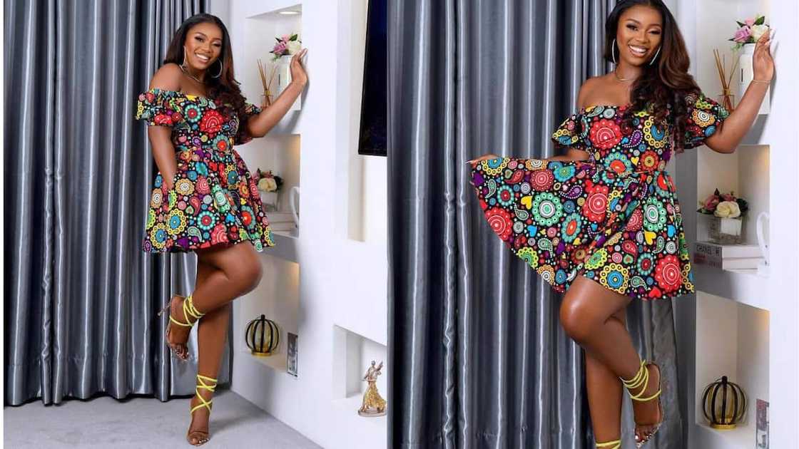 Off-shoulder mini skater Off-shoulder mini skater