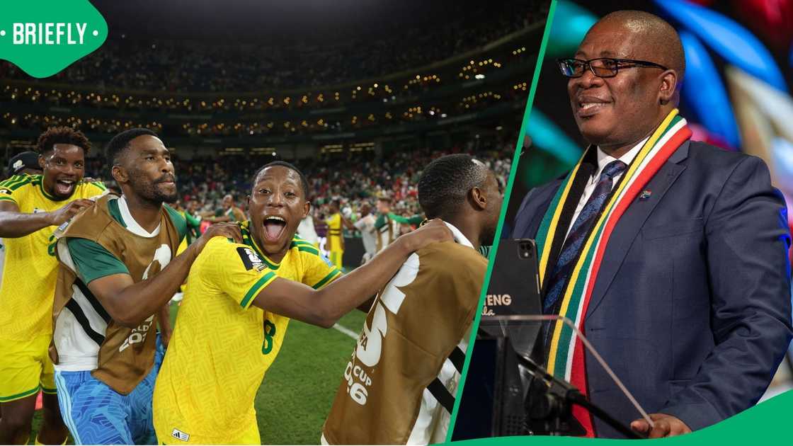 Panyaza Lesufi was full of praise for Bafana Bafana
