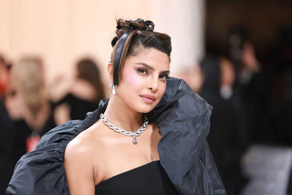 Priyanka Chopra on the red carpet at the Victoria's Secret World Tour