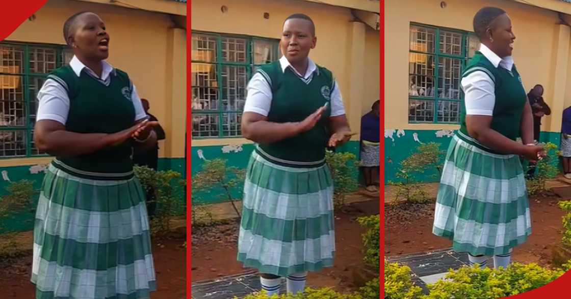 High school principal wears school uniform. High school principal wears school uniform.