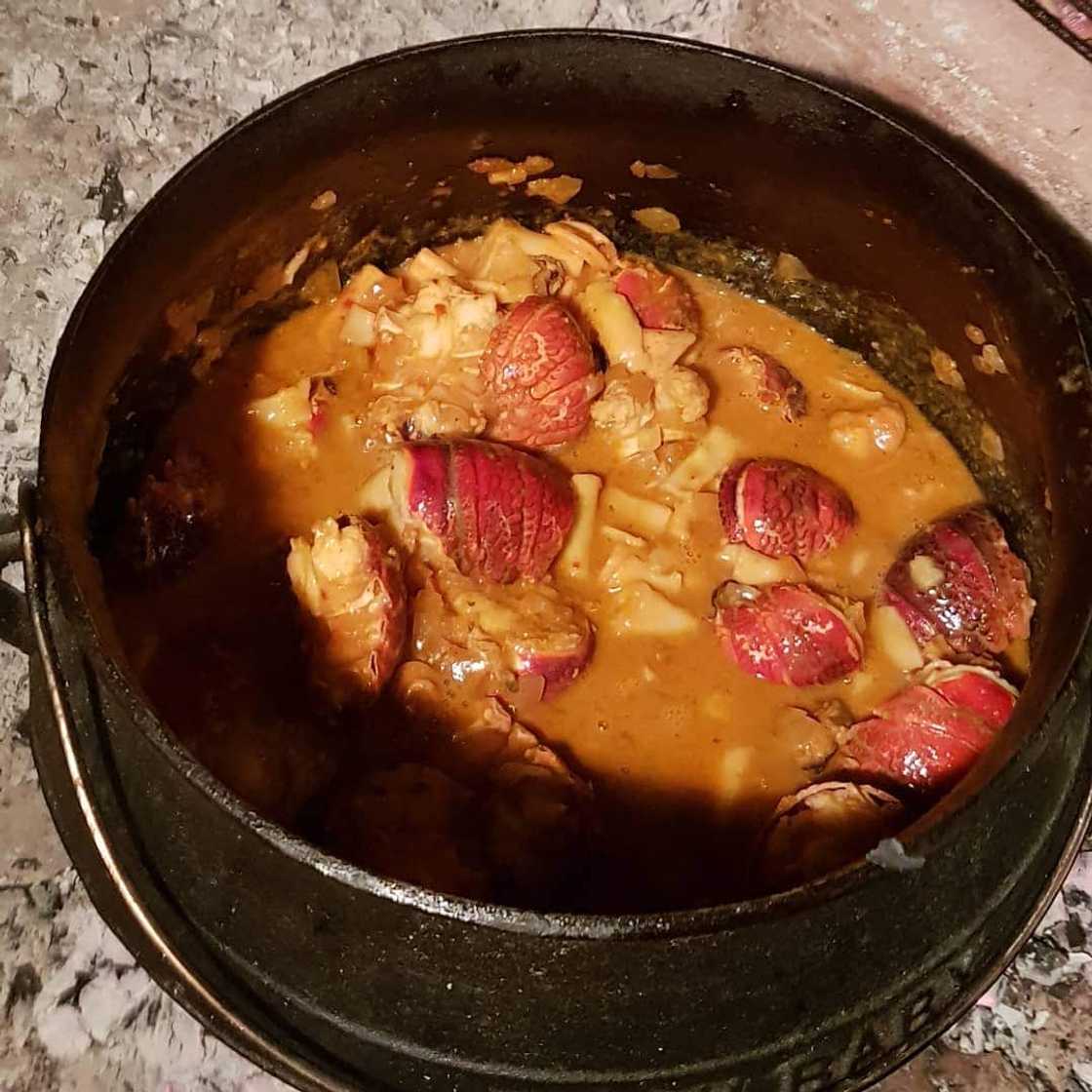 creamy chicken potjie