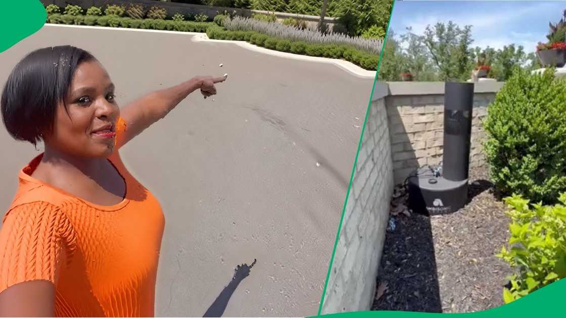 Woman shows off mansion's outdoor speakers in TikTok video