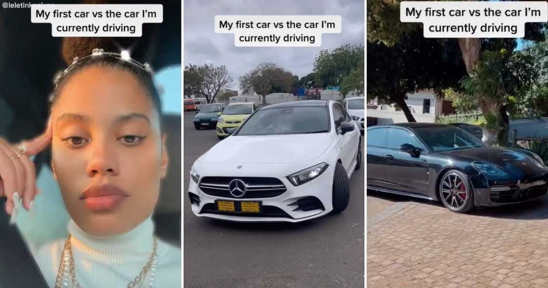 A pretty doctor took to TikTok to show off her current vehicle versus her previous car, with both whips impressing people A pretty doctor took to TikTok to show off her current vehicle versus her previous car, with both whips impressing people