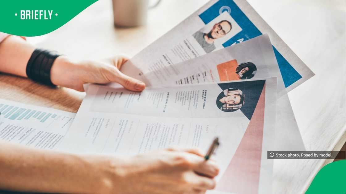 This shot represents human resources, job hunting, and the professional hiring process This shot represents human resources, job hunting, and the professional hiring process