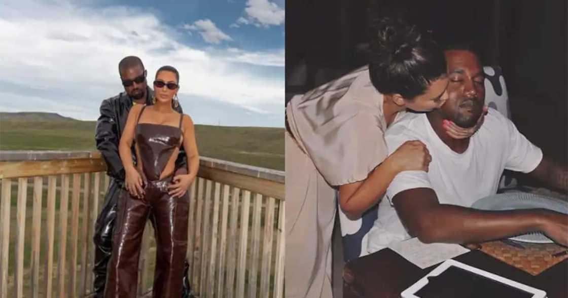 Kim Kardashian and Kanye West. Kim Kardashian and Kanye West.