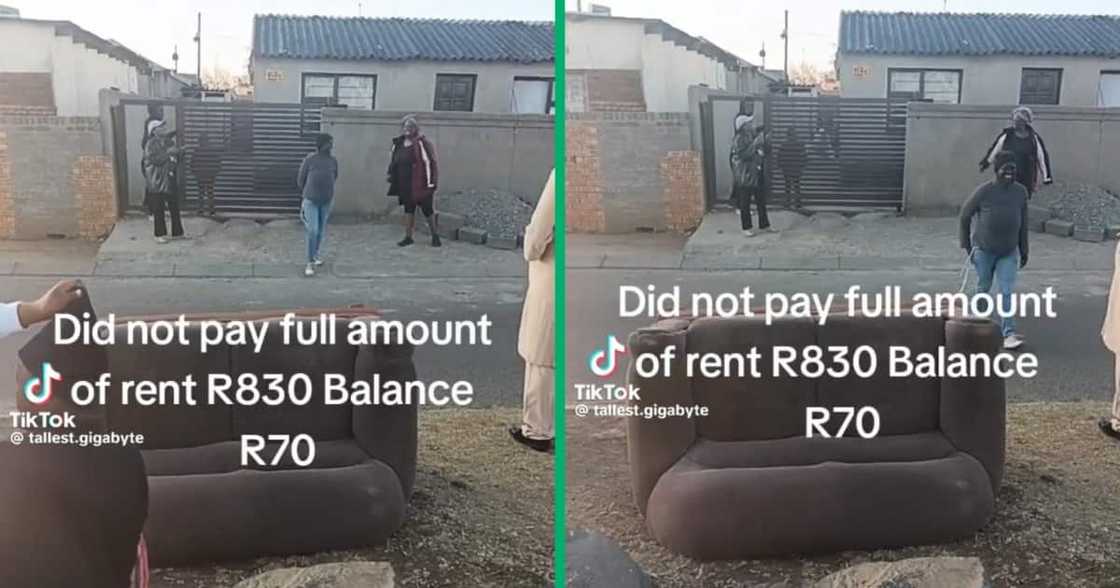 An angry landlord evicted a tenant An angry landlord evicted a tenant