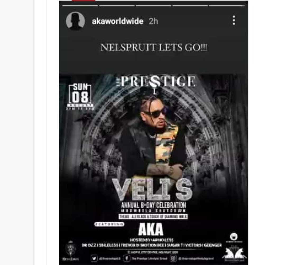 AKA, performance, 'Joburg Day'. AKA, performance, 'Joburg Day'.