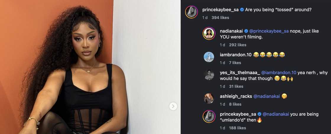 Nadia Nakai threw shade at Prince Kaybee