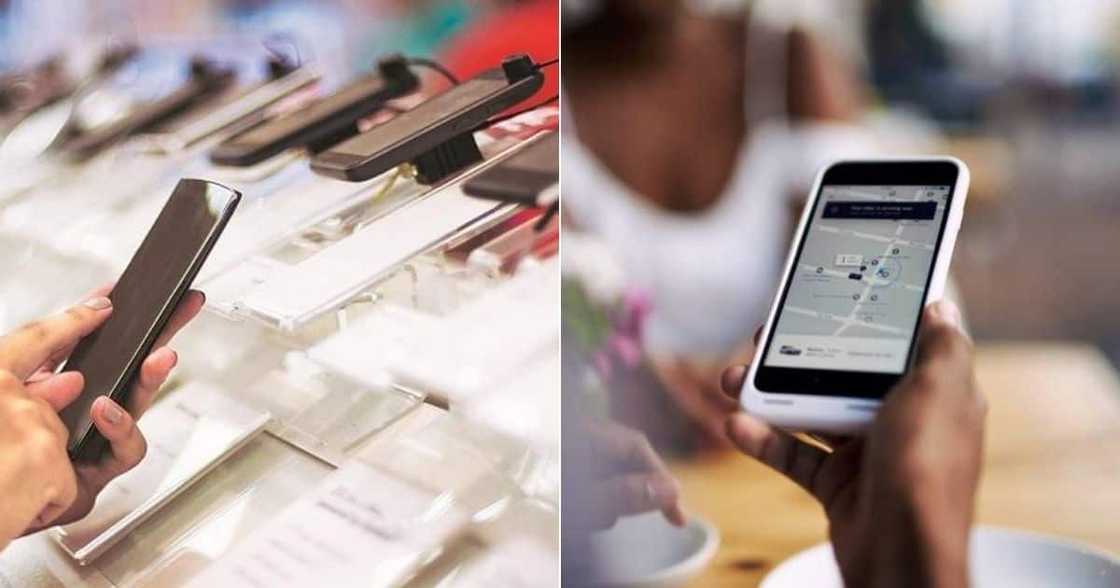 Smartphones top the list of the things commonly forgotten by Uber users in Mzansi. Image: @Smartphones/@Uber_RSA/Twitter Smartphones top the list of the things commonly forgotten by Uber users in Mzansi. Image: @Smartphones/@Uber_RSA/Twitter