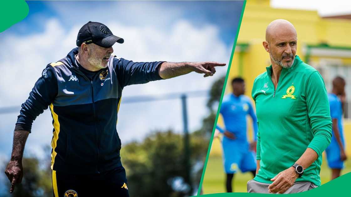Kaizer Chiefs coach Nasreddine Nabi and Mamelodi Sundowns tactician Miguel Cardoso will push for Nedbank Cup success. Kaizer Chiefs coach Nasreddine Nabi and Mamelodi Sundowns tactician Miguel Cardoso will push for Nedbank Cup success.