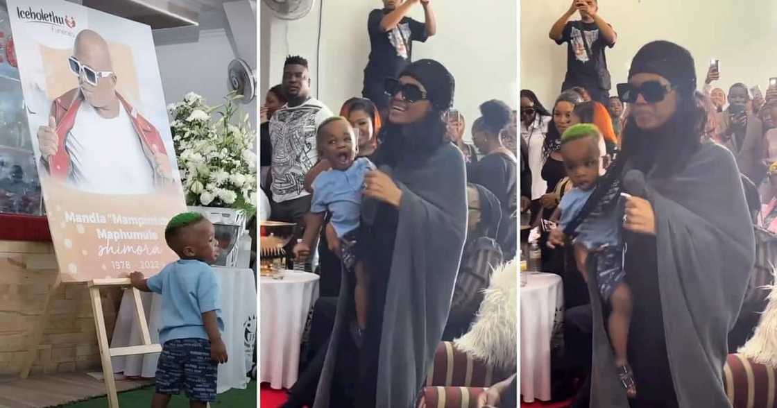 Babes Wodumo at Mampintsha's memorial service Babes Wodumo at Mampintsha's memorial service