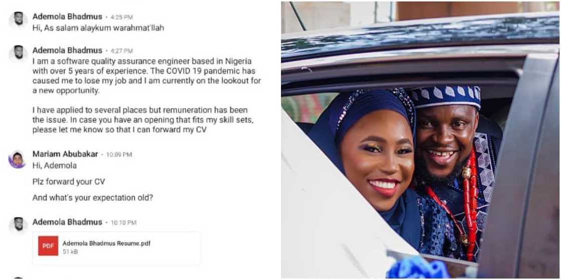 Nigerian man who Met His Wife on LinkedIn Shares Screenshots of 1st Conversation Between them, Many React Nigerian man who Met His Wife on LinkedIn Shares Screenshots of 1st Conversation Between them, Many React