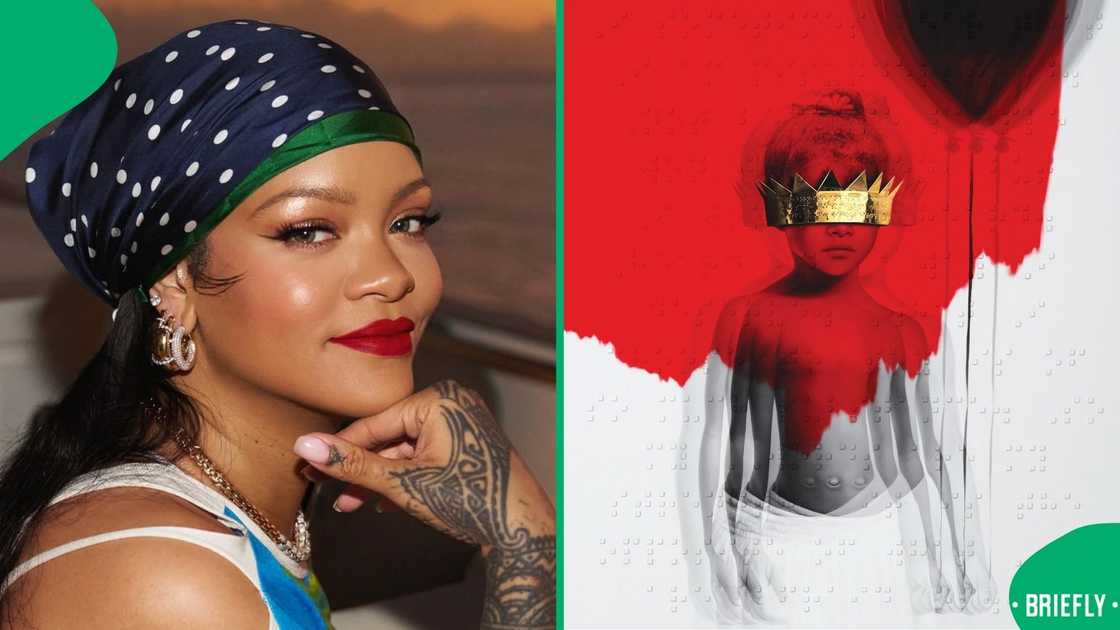 Rihanna celebrated her album's milestone Rihanna celebrated her album's milestone