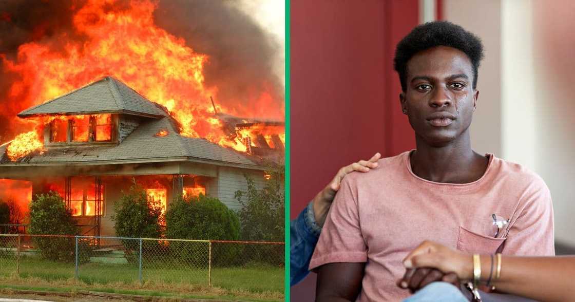 A man lost his entire house during loadshedding after a candle burned it down