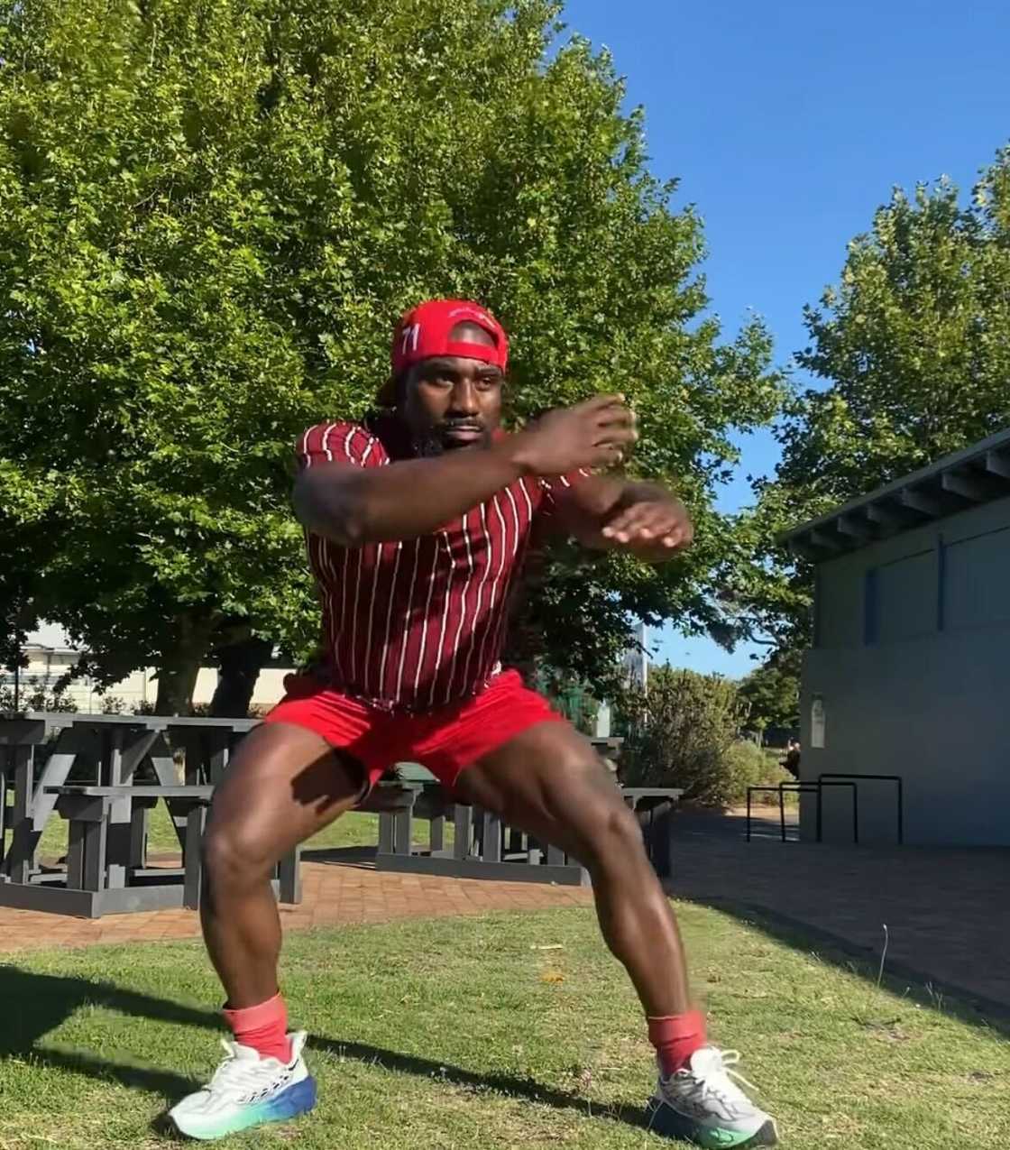A man's risky stunt on Cape Town mountain shocked South Africans. A man's risky stunt on Cape Town mountain shocked South Africans.