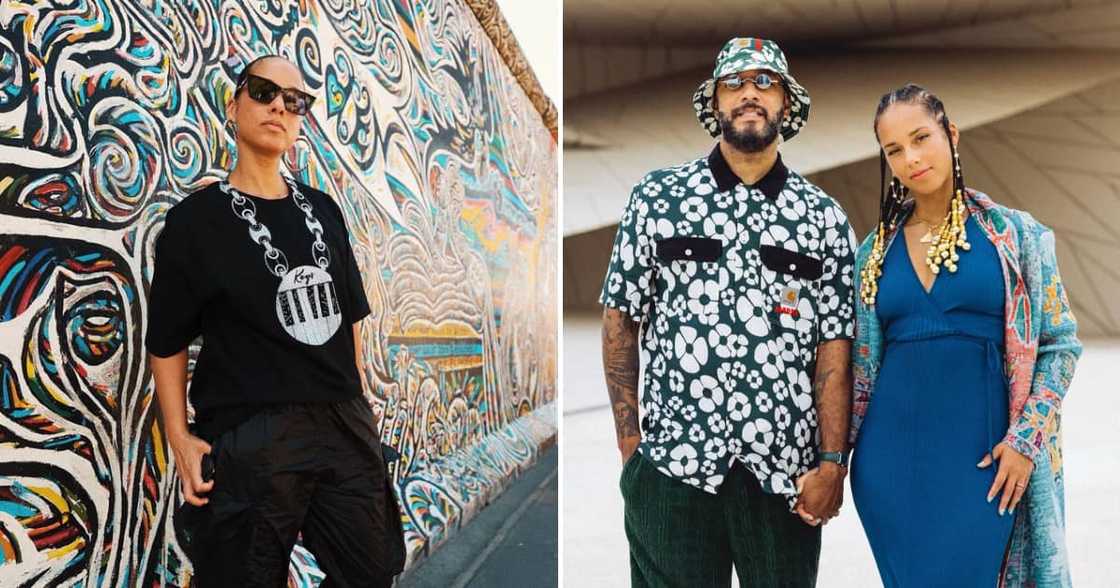 Alicia Keys doesnt seem to like her gift from husband, Swizz Beats. Alicia Keys doesnt seem to like her gift from husband, Swizz Beats.