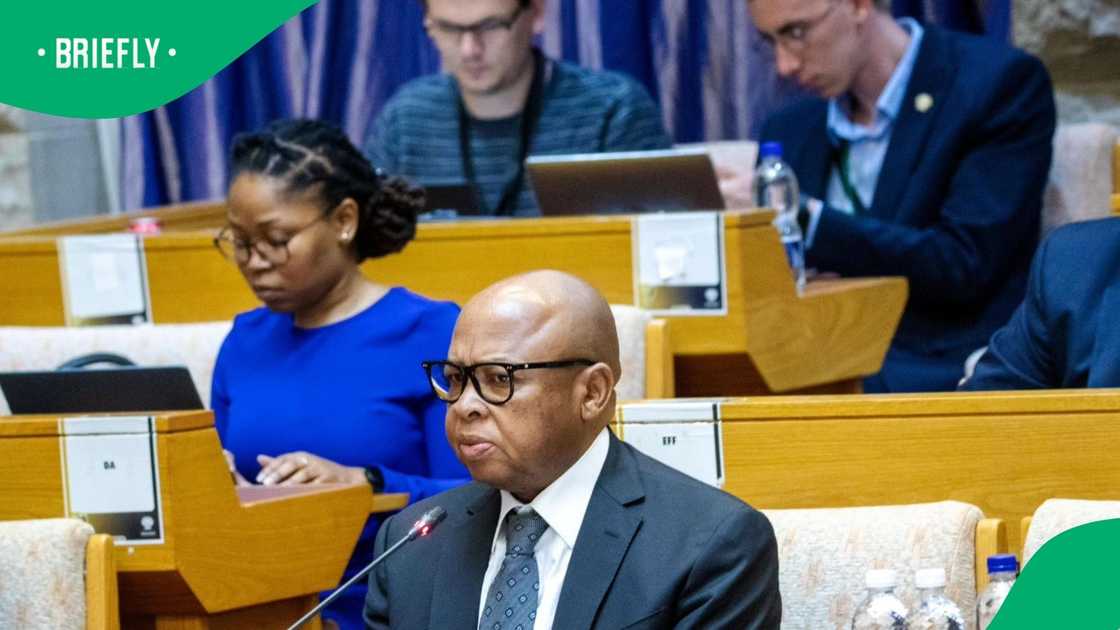 Deputy Minister of Police Cassel Mathala testified before the Ad Hoc Committee Deputy Minister of Police Cassel Mathala testified before the Ad Hoc Committee
