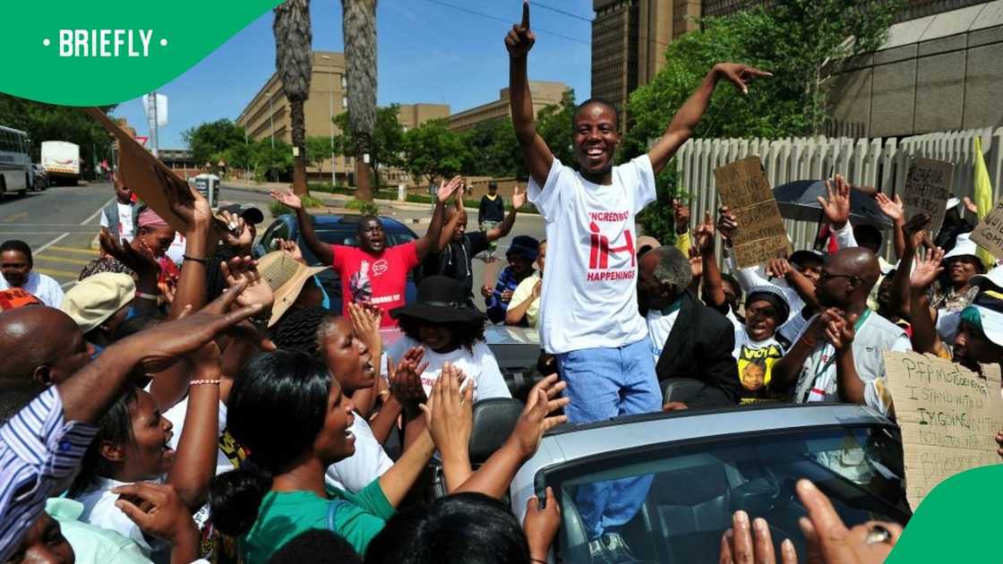 Pastor Mboro was released on bail after appearing before the Palm Ridge Magistrates Court Pastor Mboro was released on bail after appearing before the Palm Ridge Magistrates Court