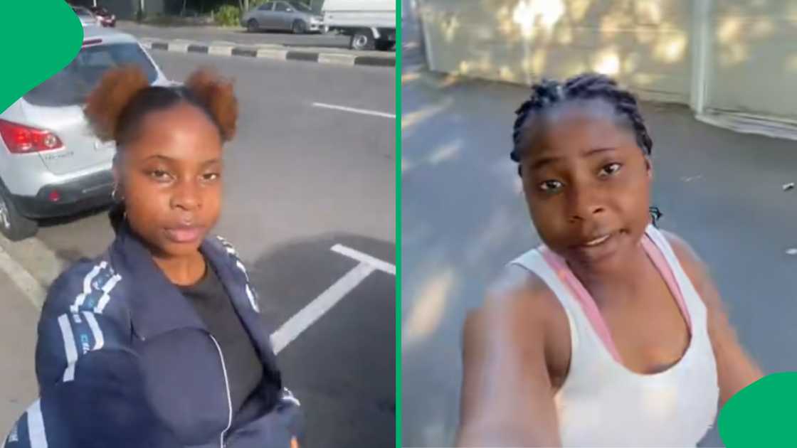 A woman posted a video of funny scene she caught while driving. A woman posted a video of funny scene she caught while driving.