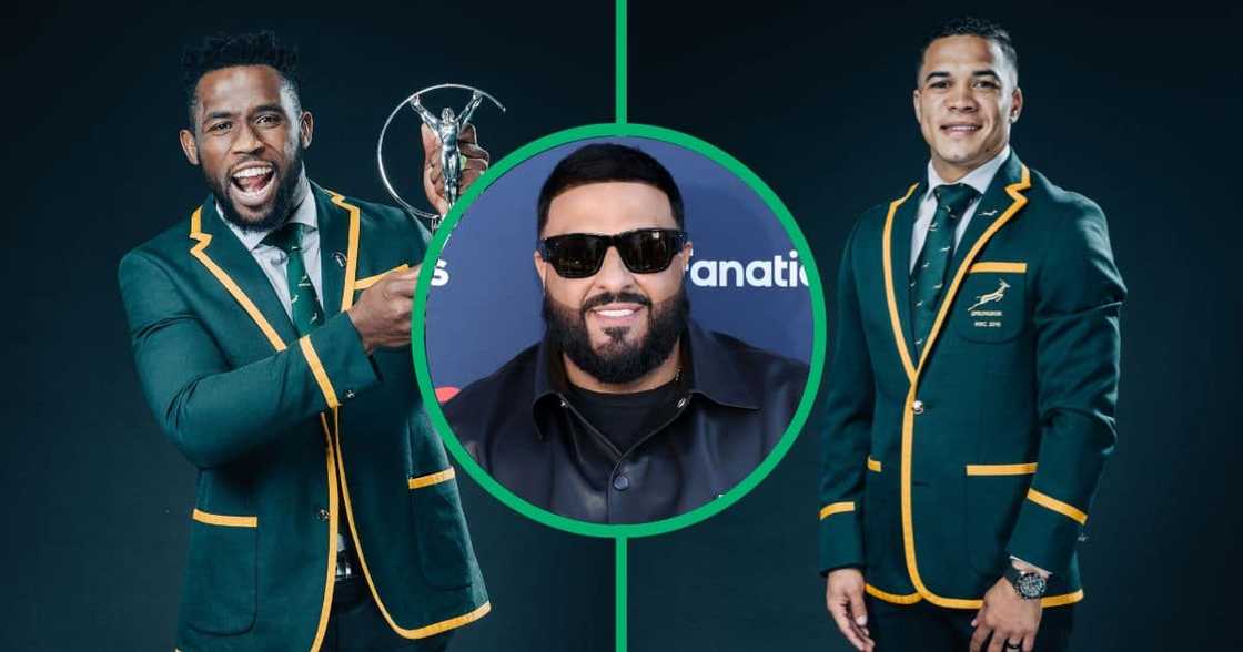 Roc Nation' rapper DJ Khaled has sent supports messages for Springboks Siya Kolisi and Chelsin Kolbe in video.