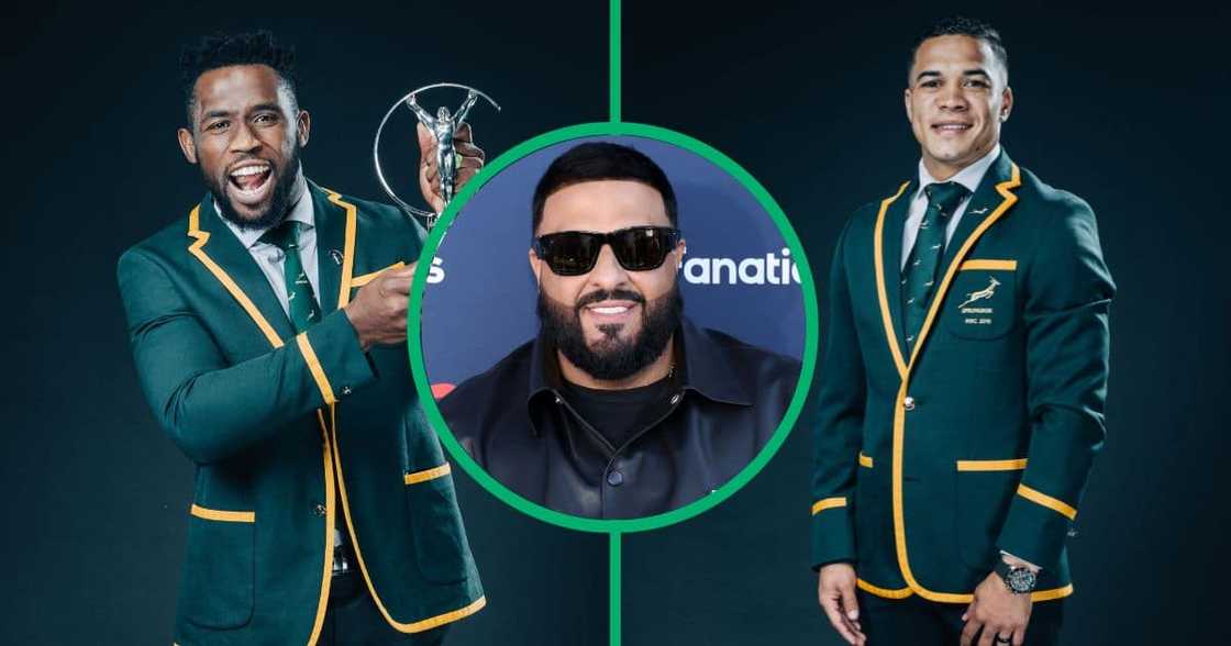 Roc Nation' rapper DJ Khaled has sent supports messages for Springboks Siya Kolisi and Chelsin Kolbe in video. Roc Nation' rapper DJ Khaled has sent supports messages for Springboks Siya Kolisi and Chelsin Kolbe in video.