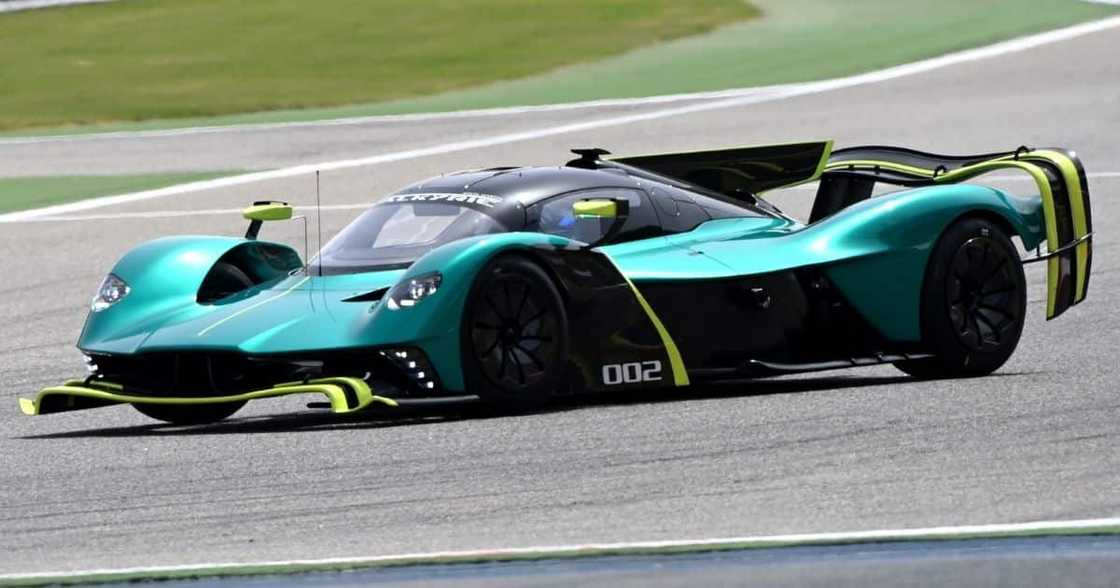 Aston Martin show off Valkyrie its V12 engine at Bahrain GP circuit Aston Martin show off Valkyrie its V12 engine at Bahrain GP circuit