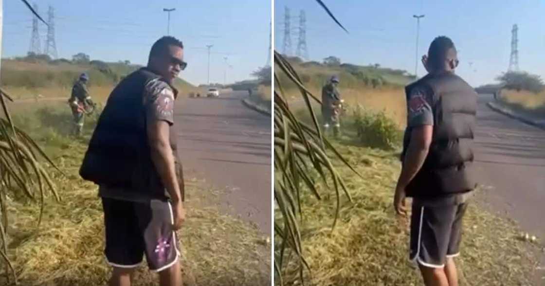 Jacon Zuma, SA Politics, South Africa, Video, Duduzane Zuma, road side clean up operation, Mzansi Jacon Zuma, SA Politics, South Africa, Video, Duduzane Zuma, road side clean up operation, Mzansi