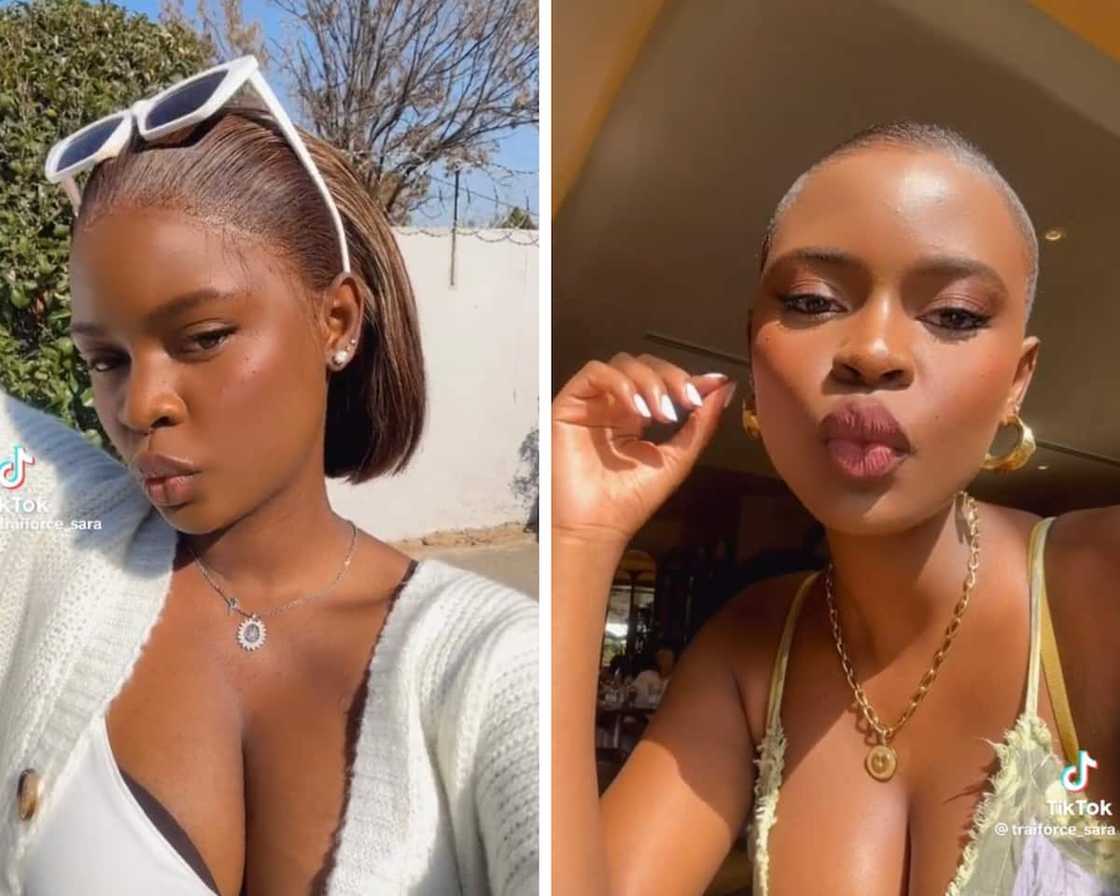 Young woman slays with stylish bob cut and short hair on TikTok Young woman slays with stylish bob cut and short hair on TikTok