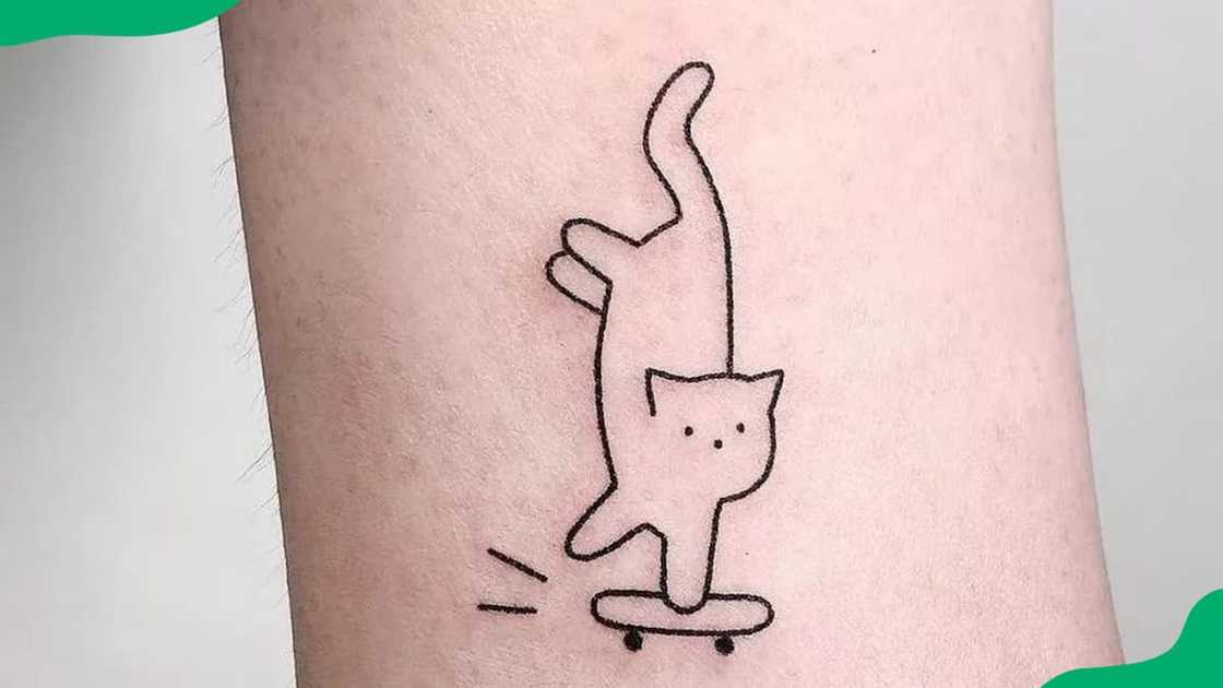 Minimalistic cat tattoo Minimalistic cat tattoo