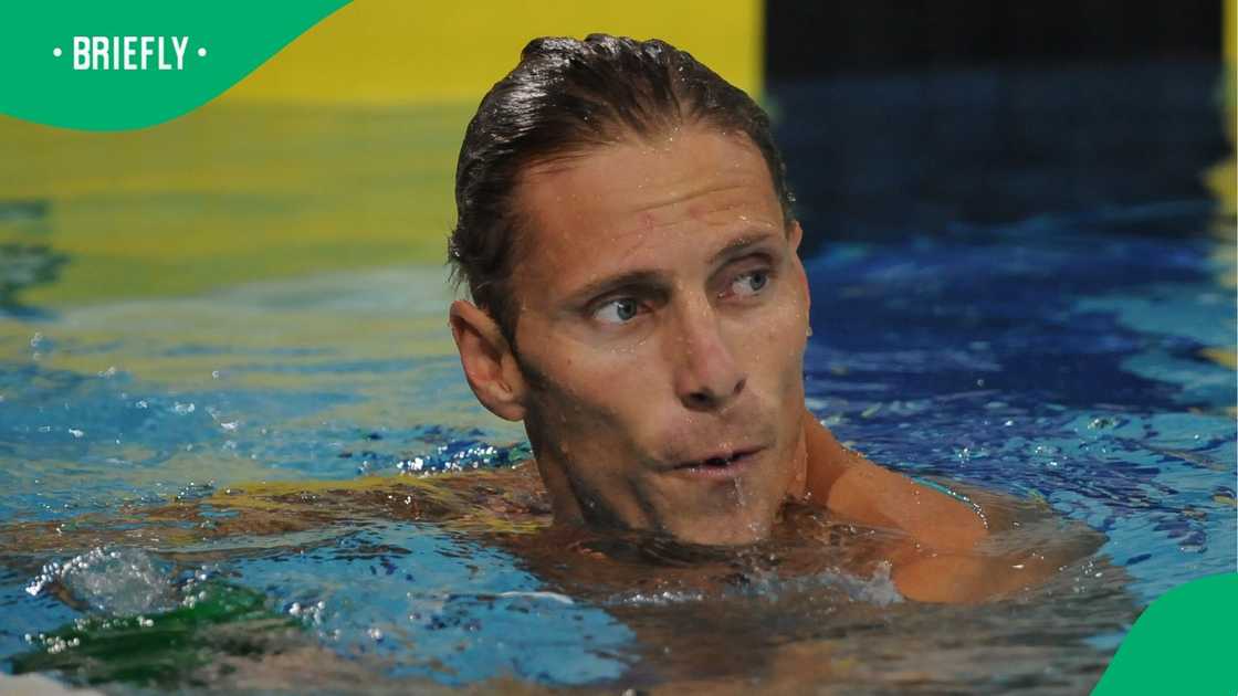 Roland Schoeman powers through the water during the 50m freestyle final at the 2014 Commonwealth Games in Glasgow Roland Schoeman powers through the water during the 50m freestyle final at the 2014 Commonwealth Games in Glasgow
