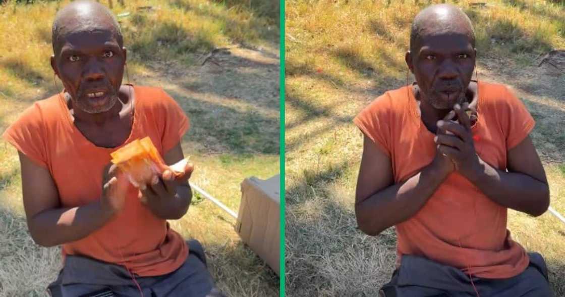 BI Phakathi gave a man thousands of rand in a Facebook reel. The man was surprised