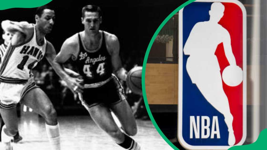 Jerry West during NBA playoffs in 1966 Jerry West during NBA playoffs in 1966