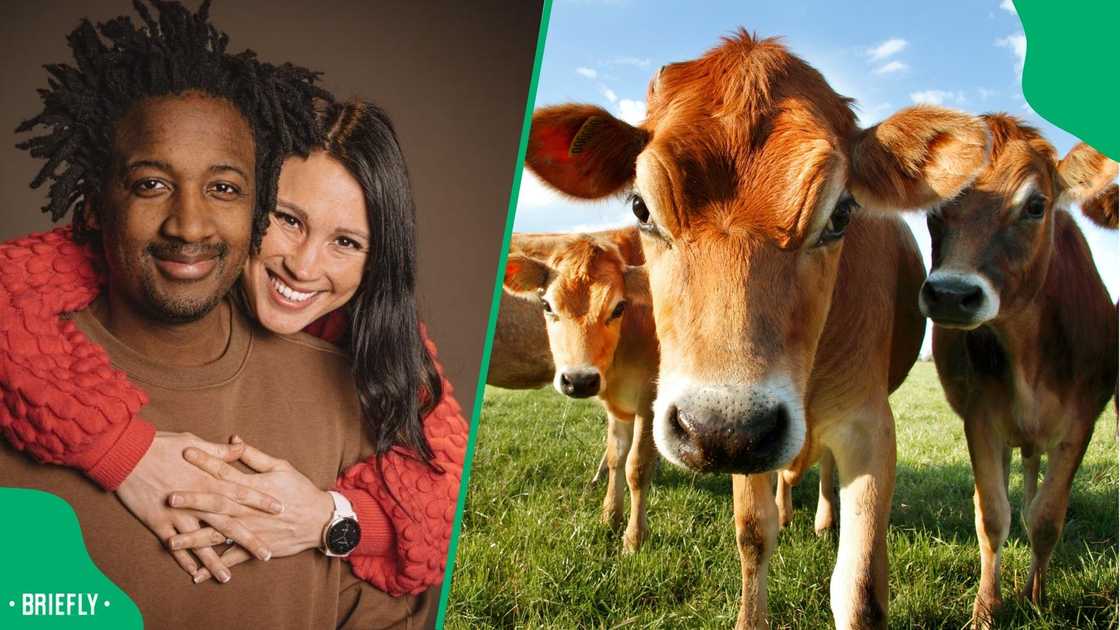 A couple spoke about lobola. A couple spoke about lobola.