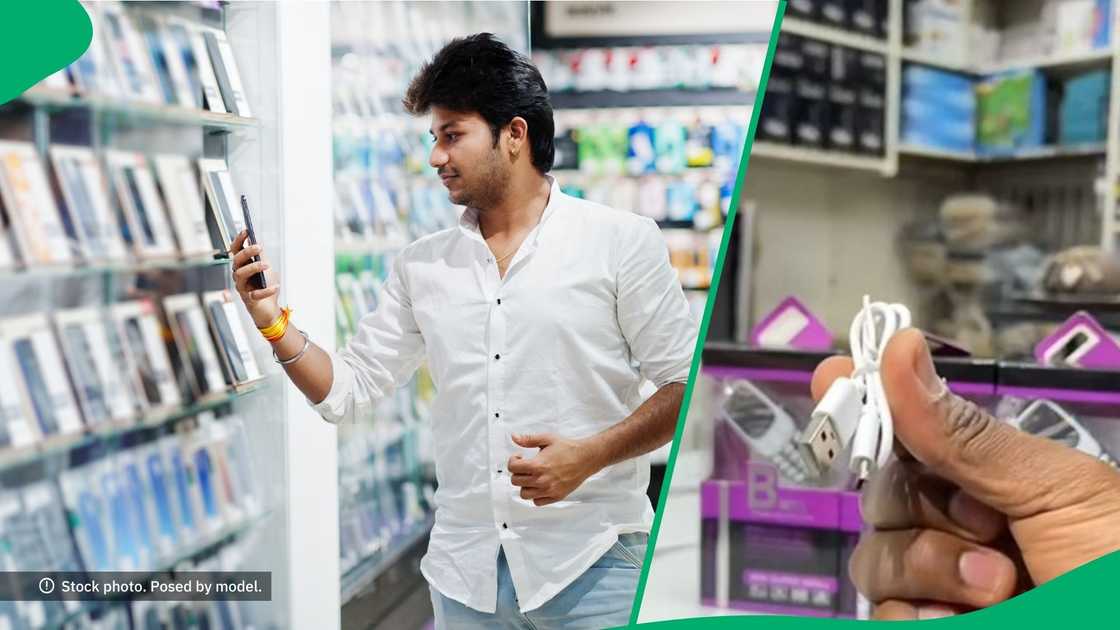 Mini phone in TikTok video