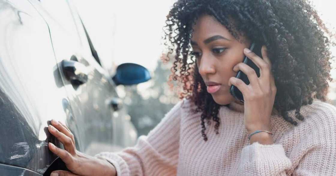 Woman, Photo, Scratched Car, Mzansi Woman, Photo, Scratched Car, Mzansi