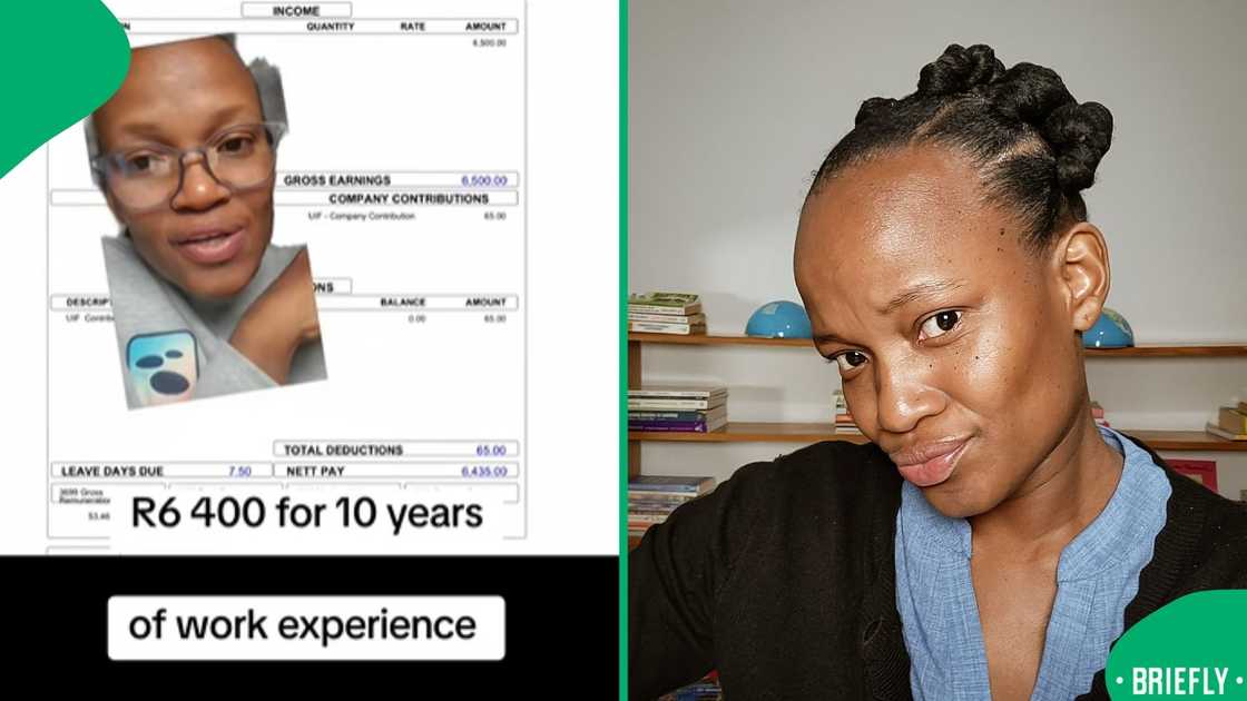 The visual on the right captured Boni Xaba, a content creator