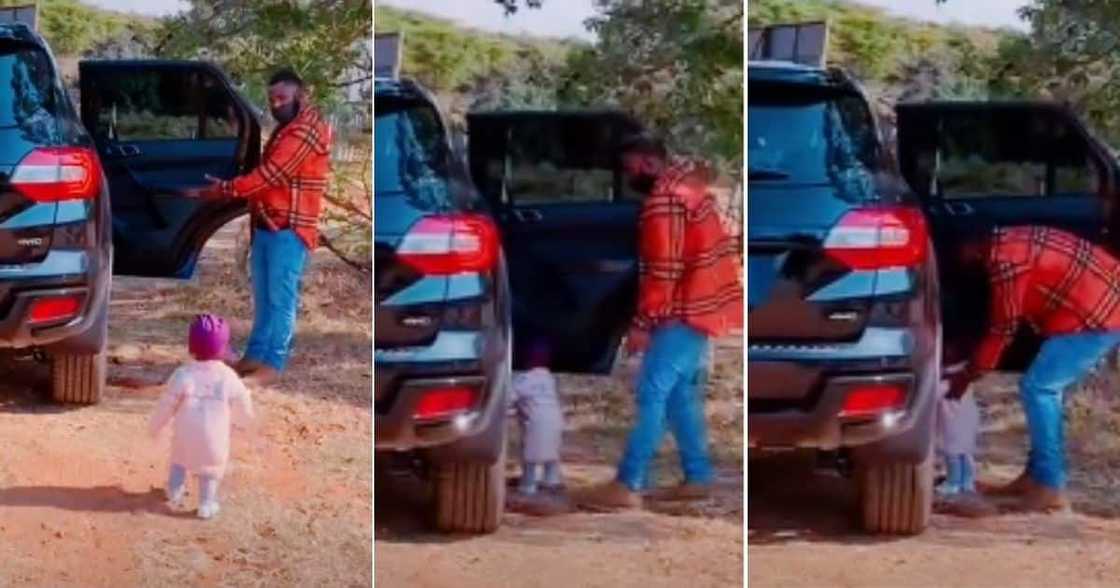 Adorable, Video of Dad, Opening Door, Baby, Warms Mzansi Adorable, Video of Dad, Opening Door, Baby, Warms Mzansi