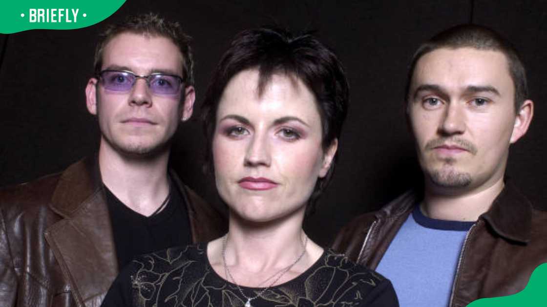 Group portrait of The Cranberries at Wisseloord Studios