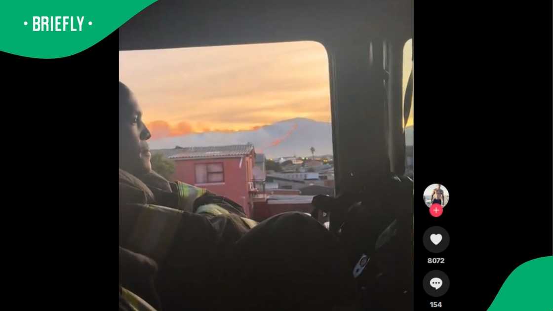 A post showing firefighters ready to face the Cape Town fires went viral. A post showing firefighters ready to face the Cape Town fires went viral.