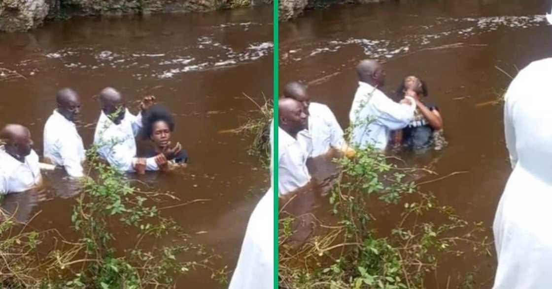 TikTok video shows woman's baptism TikTok video shows woman's baptism