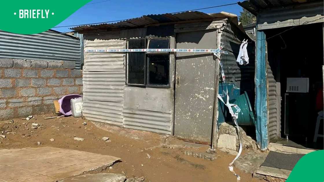 The shack where Phethe Simiao raped and killed the little girl