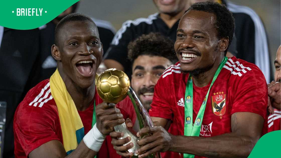 Percy Tau won the CAF Champions League at Al Ahly.