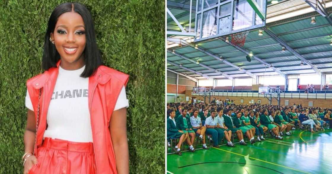 Thuso mbedu at her High School Thuso mbedu at her High School