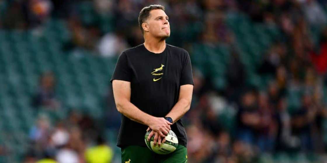 Rassie Erasmus has been hospitalised Rassie Erasmus has been hospitalised
